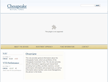 Tablet Screenshot of chesapeakefunds.com